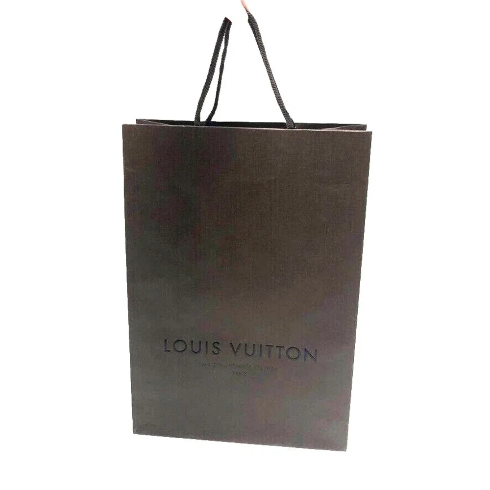 Louis Vuitton Authentic Brown Paper Shopping Bag‎ Gift Medium 10x14x4.25